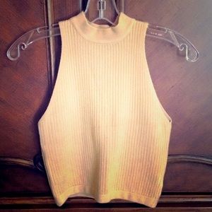 Mock turtleneck crop sweater